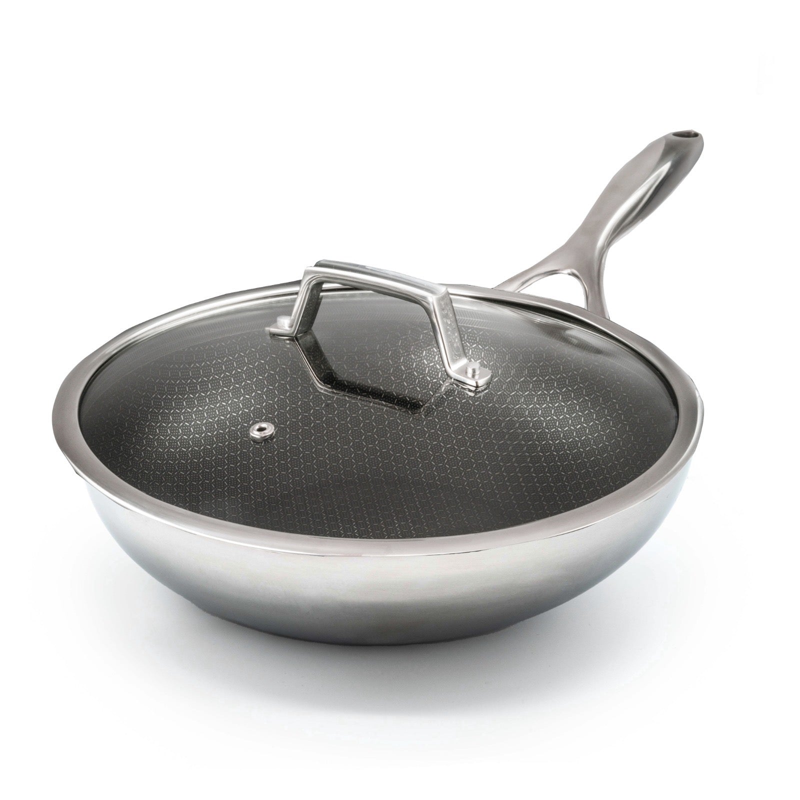 Kombinierter Wok Ø 28 cm mit Deckel