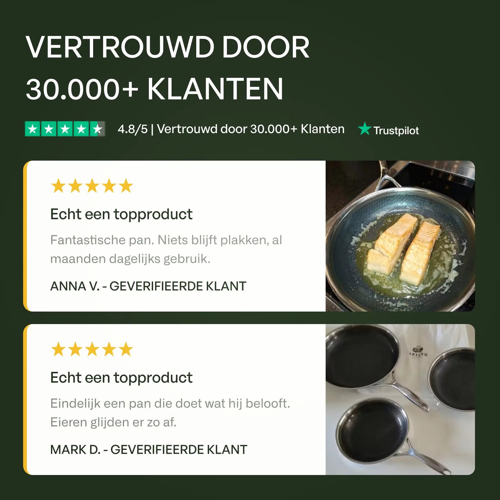 Kombinierter Pfannensatz Ø 28, 2-teilig mit Deckel (Bratpfanne und Wok)