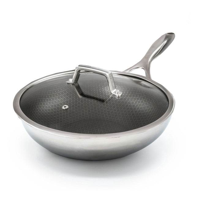 Kombinierter Wok Ø 28 cm mit Deckel