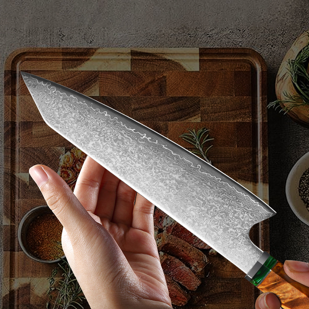 Forest Epoxid-Damast Kiritsuke 20 cm