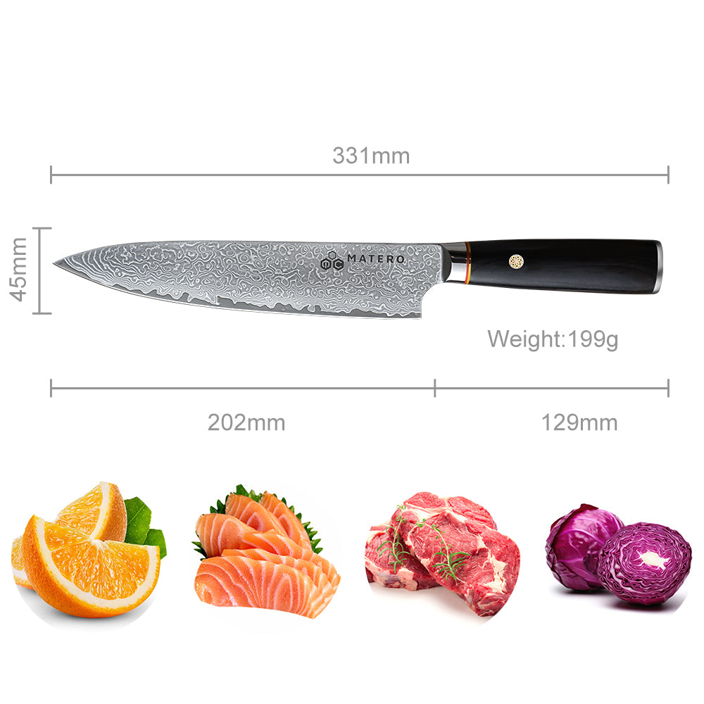 Blackstone Damast-Kochmesser 20 cm